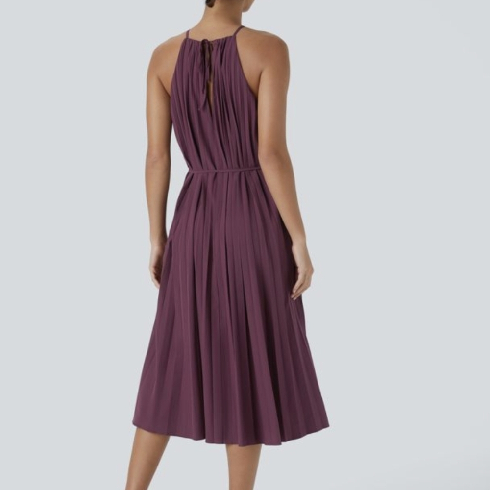 HALARA Breezeful Halter Tie Back Dress - Picture 2 of 16
